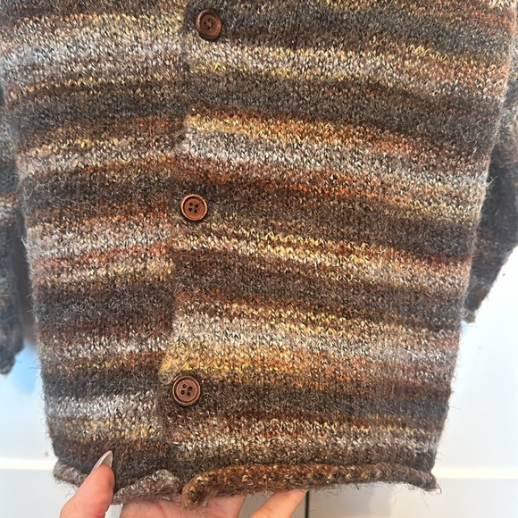 Zara knit button down hoodie. 3-4 EUC - Picture 3 of 5